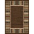 Concord Global 5 ft. 3 in. x 7 ft. 3 ft. Soho Border - Brown 61285
